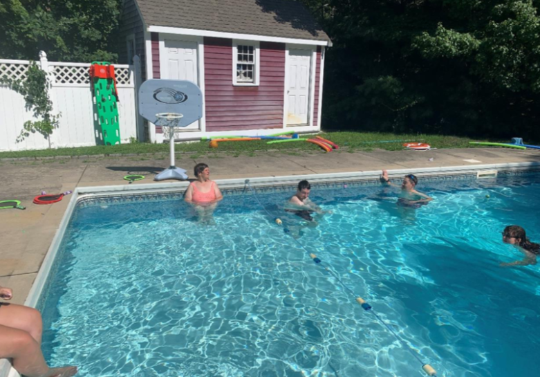 Adult Residents in Pool at one of our Adult Residential Houses